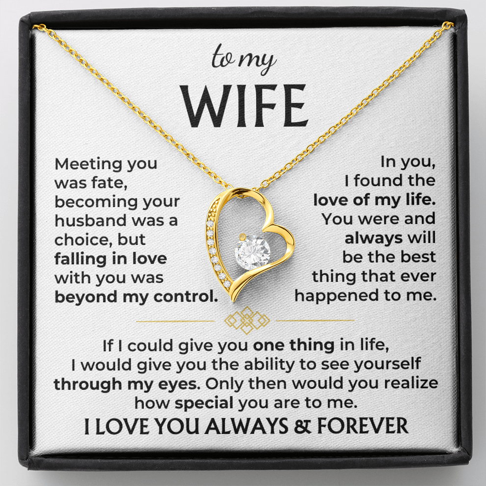 To My Wife – My Forever Love Necklace