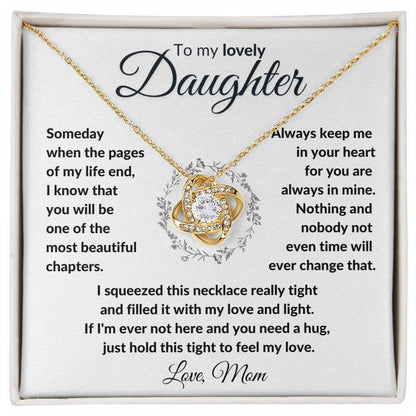 To My Daughter Necklace - Gift from Mom