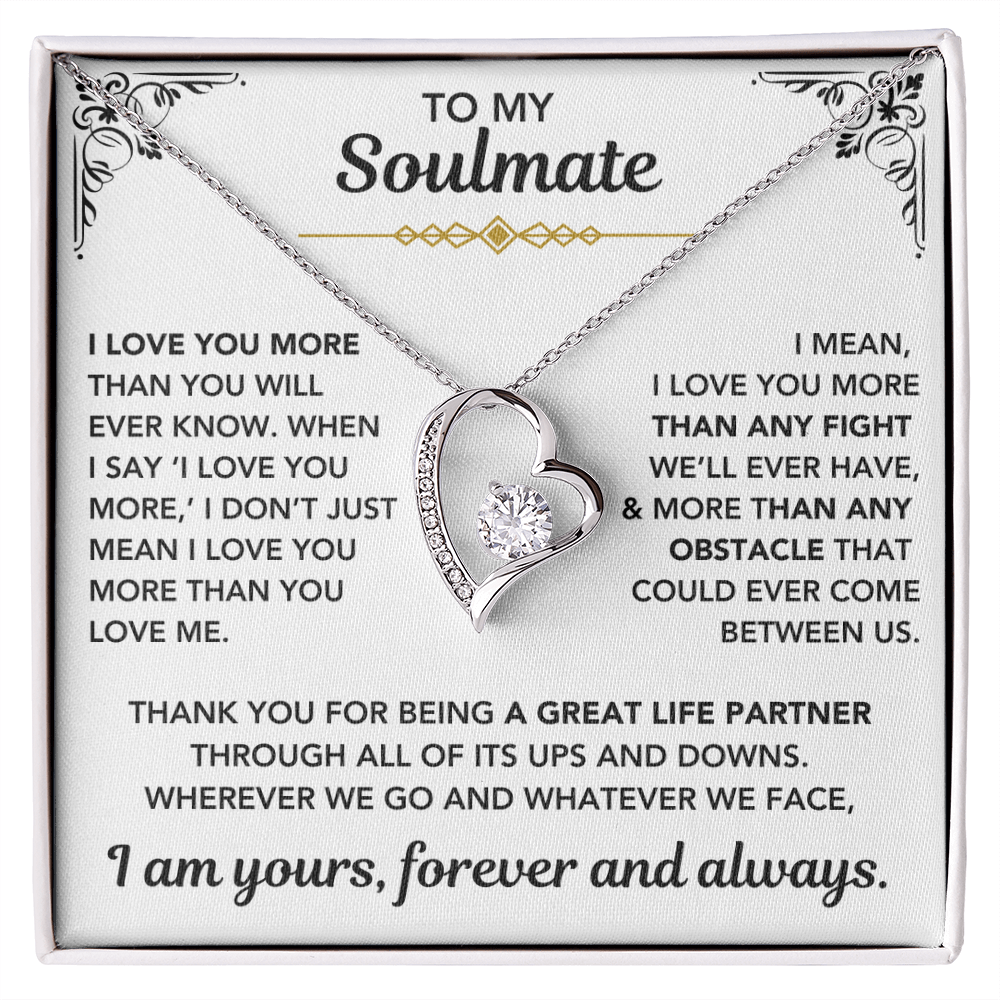 [Almost Sold Out] To My Soulmate – "I Am Yours, Always" Forever Love Necklace