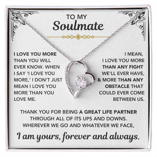 [Almost Sold Out] To My Soulmate – "I Am Yours, Always" Forever Love Necklace