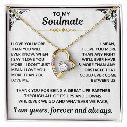 [Almost Sold Out] To My Soulmate – "I Am Yours, Always" Forever Love Necklace