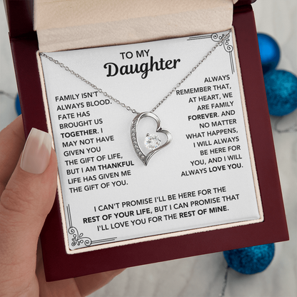 To My Daughter - "My Family Forever" Necklace