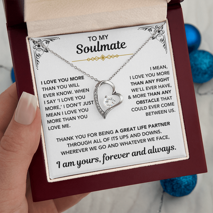 [Almost Sold Out] To My Soulmate – "I Am Yours, Always" Forever Love Necklace