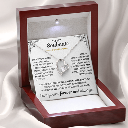 [Almost Sold Out] To My Soulmate – "I Am Yours, Always" Forever Love Necklace