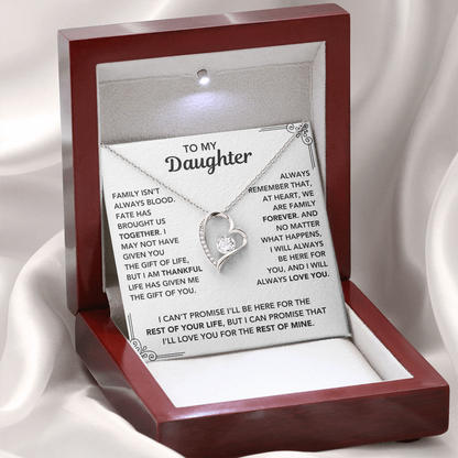 To My Daughter - "My Family Forever" Necklace