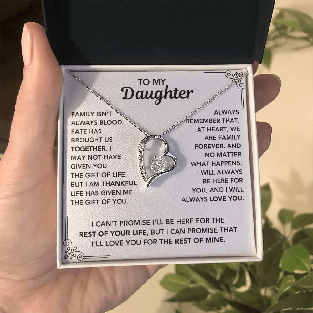 To My Daughter - "My Family Forever" Necklace
