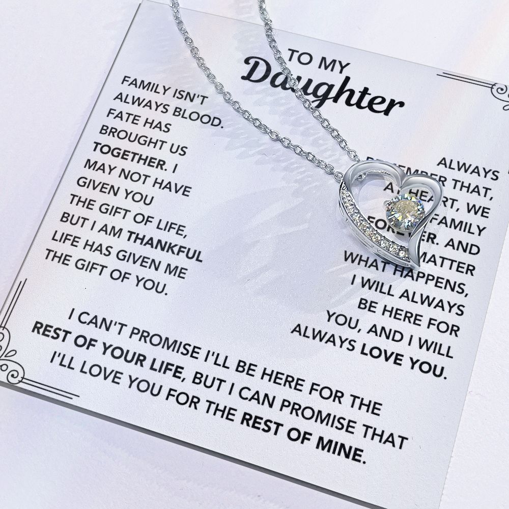 To My Daughter - "My Family Forever" Necklace