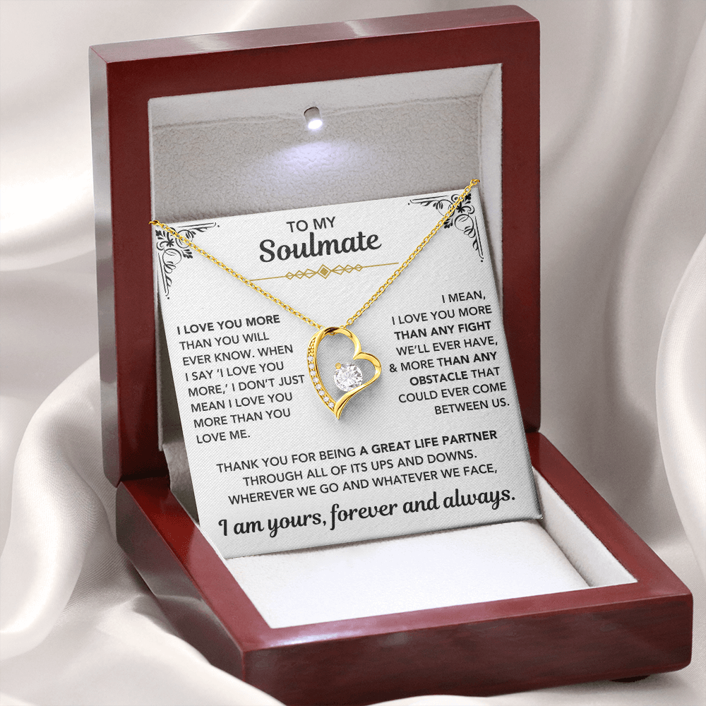 [Almost Sold Out] To My Soulmate – "I Am Yours, Always" Forever Love Necklace